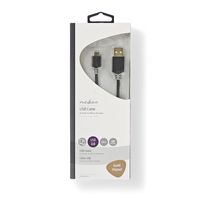 Nedis CCBW60500AT20 USB-kabel 2 m USB 2.0 USB A Micro-USB B Zwart - thumbnail