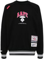 AAPE BY *A BATHING APE® sweat en jersey à logo brodé - Noir