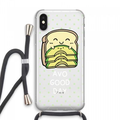 Avo Good Day: iPhone XS Max Transparant Hoesje met koord