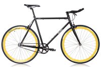 Quella Nero Geel Fixie Fiets Quella Nero Geel Fixie Fiets