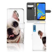 Samsung Galaxy A7 (2018) | Telefoonhoesje | Met pasjeshouder | Franse Bulldog