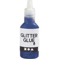 Creativ Company Glitterlijm, donkerblauw, 25 ml/ 1 fles