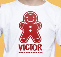 T-shirt Kerstmis Aangepaste kerstkoekjes