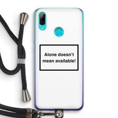 Alone: Huawei P Smart (2019) Transparant Hoesje met koord