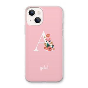 Pink Bouquet: iPhone 13 mini Transparant Hoesje