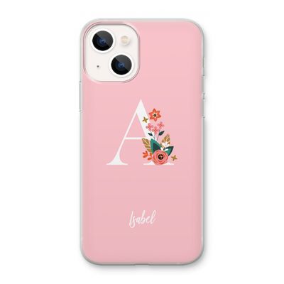 Pink Bouquet: iPhone 13 mini Transparant Hoesje