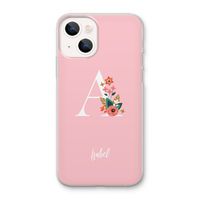 Pink Bouquet: iPhone 13 mini Transparant Hoesje