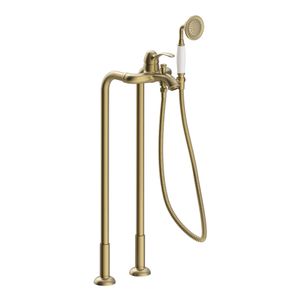 Tres Clasic vrijstaande bad mengkraan 73 cm Messing oud