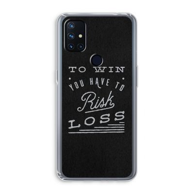Risk loss: OnePlus Nord N10 5G Transparant Hoesje