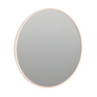 H&S Collection Spiegel / Wandspiegel - rond - aluminium - naturel - 50 cm
