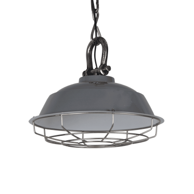 Industriële Hanglamp Milan 36 cm 1 Lichts Glans Donker Grijs Industriële Hanglamp Milan 36 cm 1 Lichts Glans Donker Grijs