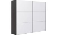 Goossens Kledingkast Easy Storage Sdk, 253 cm breed, 220 cm hoog, 2x 3 paneel glas schuifdeuren
