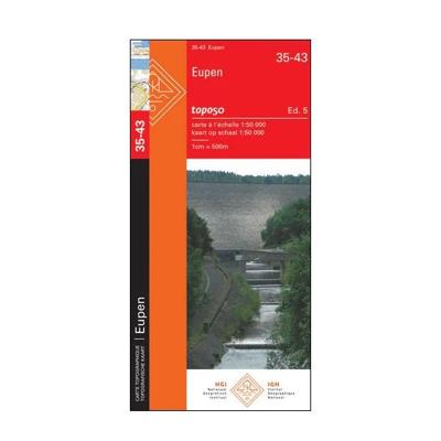 Topografische kaart - Wandelkaart 43-35 Topo50 Eupen | NGI - Nationaal Geografisch Instituut Topografische kaart - Wandelkaart 43-35 Topo50 Eupen | NGI - Nationaal Geografisch Instituut