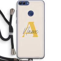 Amber Script: Huawei P Smart (2018) Transparant Hoesje met koord