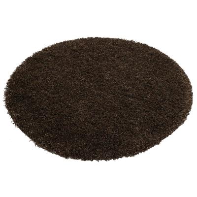 Hoogpolig vloerkleed shaggy Plus 964 5cm hoogte - bruin gemêleerd-Ø 200 cm