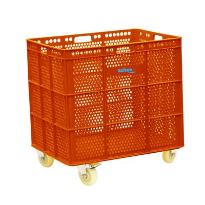PU BASKET WITH WHEELS