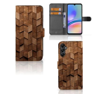 Book Style Case voor Samsung Galaxy A05s Wooden Cubes