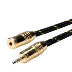 ROLINE GOLD 3,5mm audio verlengkabel Male/Female, 5 m