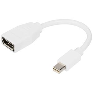 Digitus DB-340405-001-W DisplayPort-kabel Adapter DisplayPort-stekker, Mini DisplayPort-stekker 0.15 m Wit