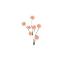 Kunsttak pompom zalm 98cm