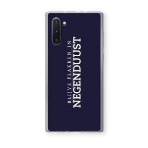 Blijve plakken in Negenduust: Samsung Galaxy Note 10 Transparant Hoesje