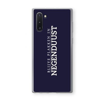 Blijve plakken in Negenduust: Samsung Galaxy Note 10 Transparant Hoesje