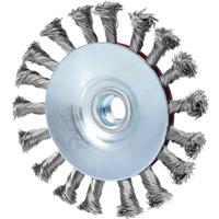 KS Tools 340.0051 Roestvrije kegelvorm-staaldraadborstel, 0,5 mm, Ø 115 mm
