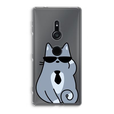 Cool cat: Sony Xperia XZ2 Transparant Hoesje