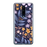 Flowers with blue leaves: OnePlus 7 Pro Transparant Hoesje
