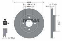 Remschijf TEXTAR, Remschijftype: Binnen geventileerd, u.a. für Renault, Dacia, Nissan, Lada