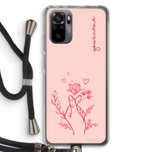 Giving Flowers: Xiaomi Redmi Note 10 Pro Transparant Hoesje met koord