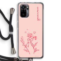 Giving Flowers: Xiaomi Redmi Note 10 Pro Transparant Hoesje met koord