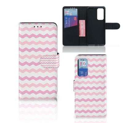 Huawei P40 | Telefoon Hoesje | Waves Roze