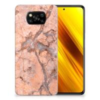 Xiaomi Poco X3 | Poco X3 Pro | TPU | Siliconen hoesje | Marmer Oranje
