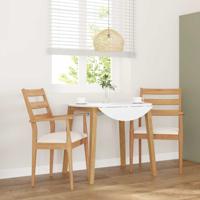 Eetkamerstoelen met kussens 2 stuks massief hout rubber Eetkamerstoelen met kussens 2 stuks massief hout rubber