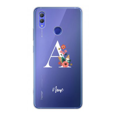 Pink Bouquet: Honor Note 10 Transparant Hoesje