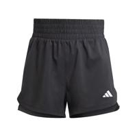 adidas Pacer Training 3 Stripes High Rise Sportshort Dames Zwart maat L