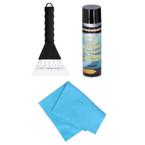 Autoramen IJskrabber soft grip 26 cm met ruitenontdooi spray en anti-condens doek