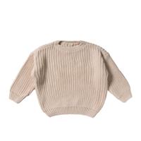 Your wishes winter sweater meisjes - zand - gebreid