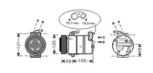 Airco Compressor 1.4 / 1.6 / 1.8 / 2.0 -00 3700K138