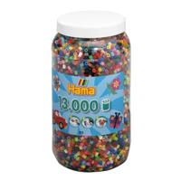 Hama midi strijkkralen in pot - mix (068), 13.000st.