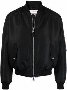 Alexander McQueen veste bomber à logo imprimé - Noir