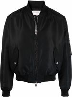 Alexander McQueen veste bomber à logo imprimé - Noir - thumbnail