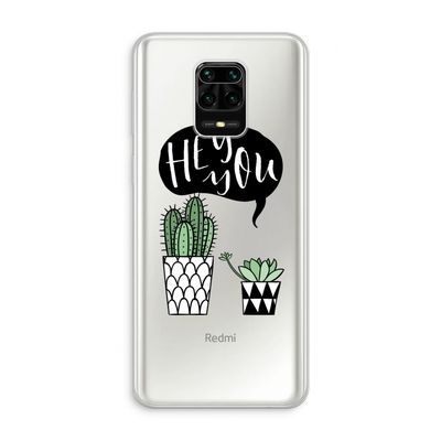 Hey you cactus: Xiaomi Redmi Note 10 Lite Transparant Hoesje