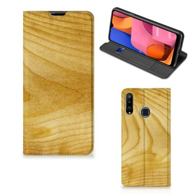 Samsung Galaxy A20s Book | Wallet Case | Licht Hout