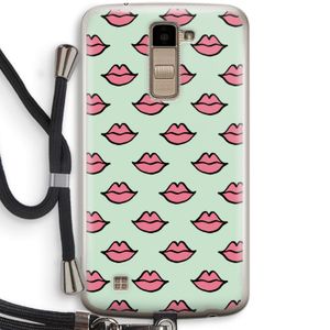 Lipjes: LG K10 (2016) Transparant Hoesje met koord