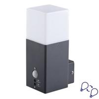 Buitenlamp - Muurlamp Varda - rechthoekig - met sensor - losse E27