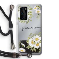 Daisies: Huawei P40 Transparant Hoesje met koord