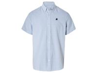 LIVERGY Heren polo (XXL (45/46), Blauw gestreept)