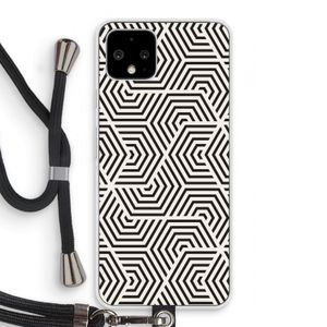 Magic pattern: Pixel 4 Transparant Hoesje met koord